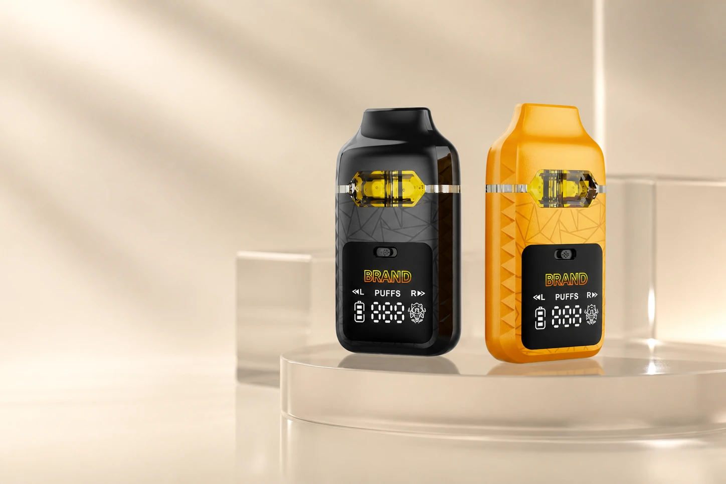 Dual-chamber cannabis hardware with compact smart display