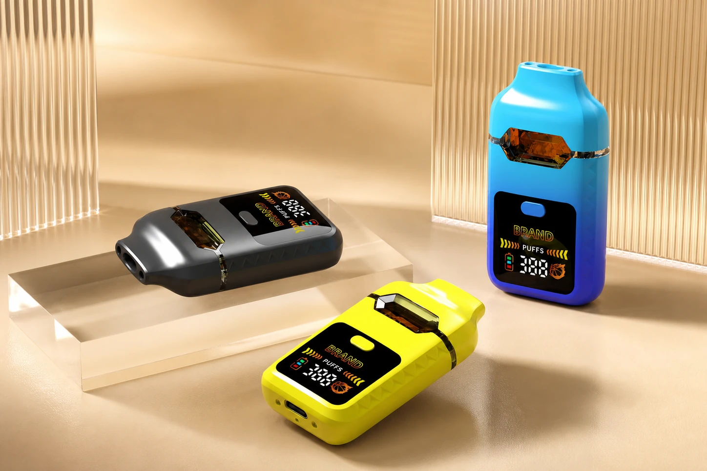 Dual-Engine AIO live rosin vape hardware in studio view