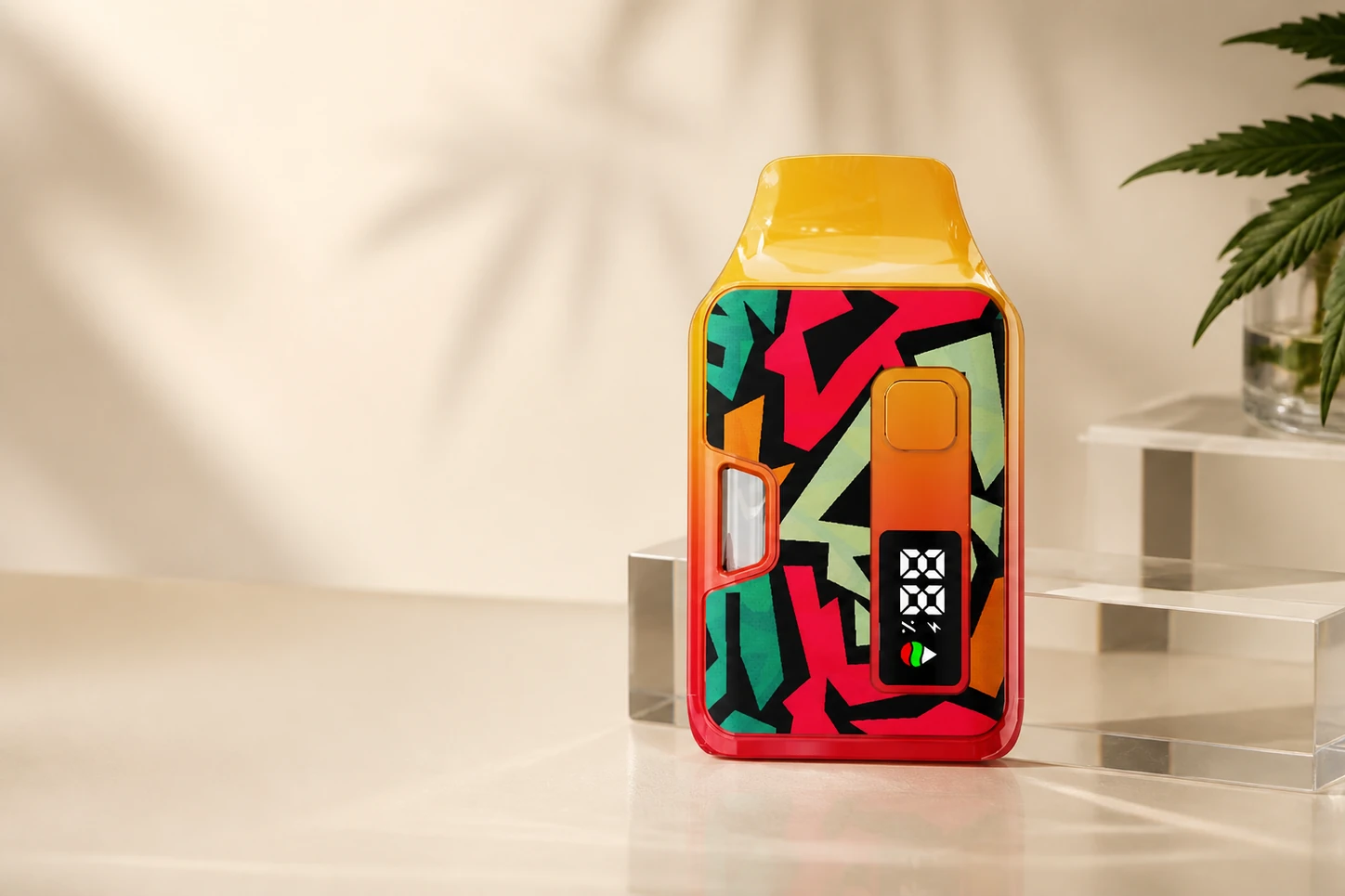 Compact color block AIO cannabis vape hardware lineup