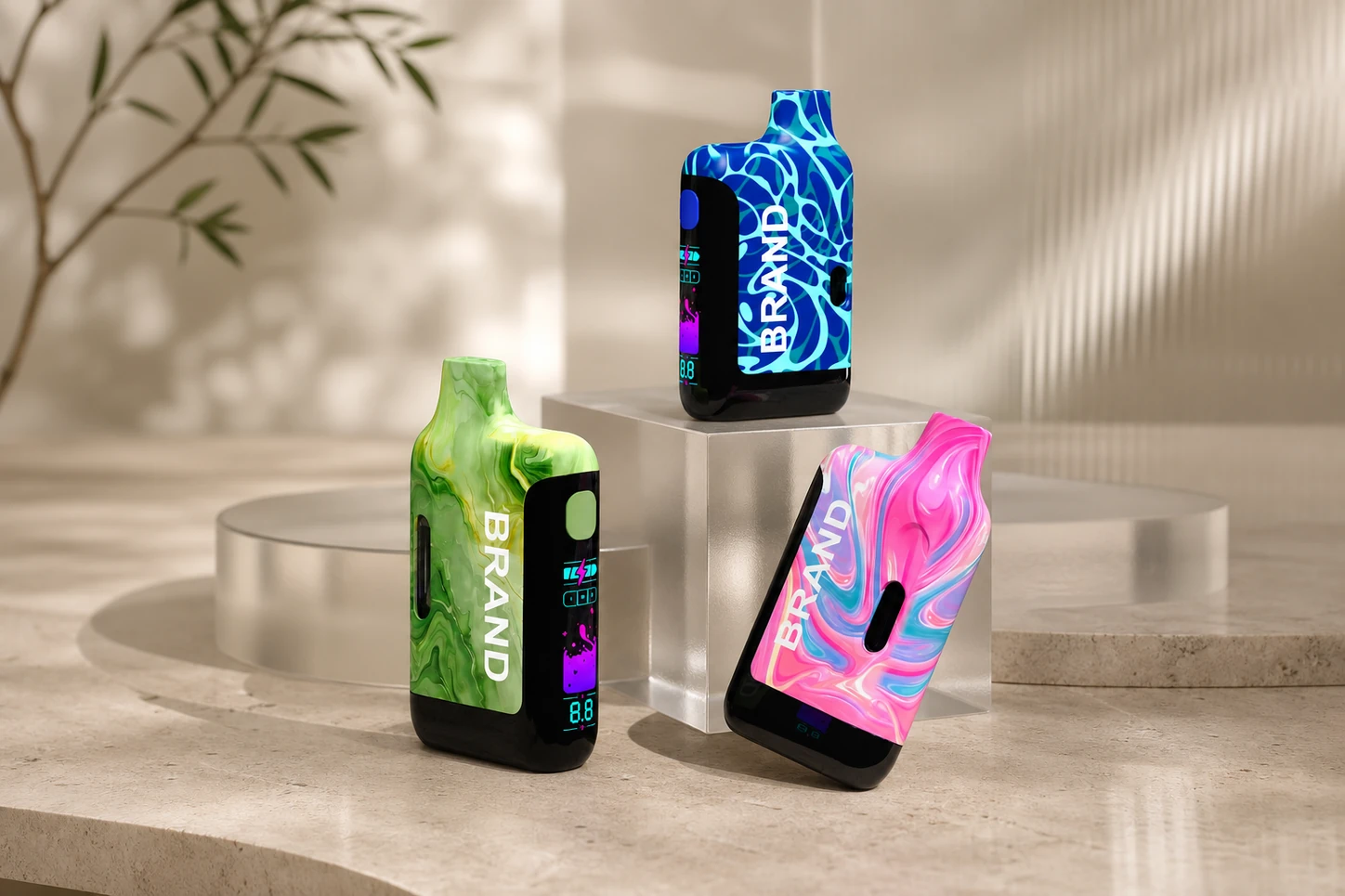 Multi-capacity pod cannabis hardware with wide body design