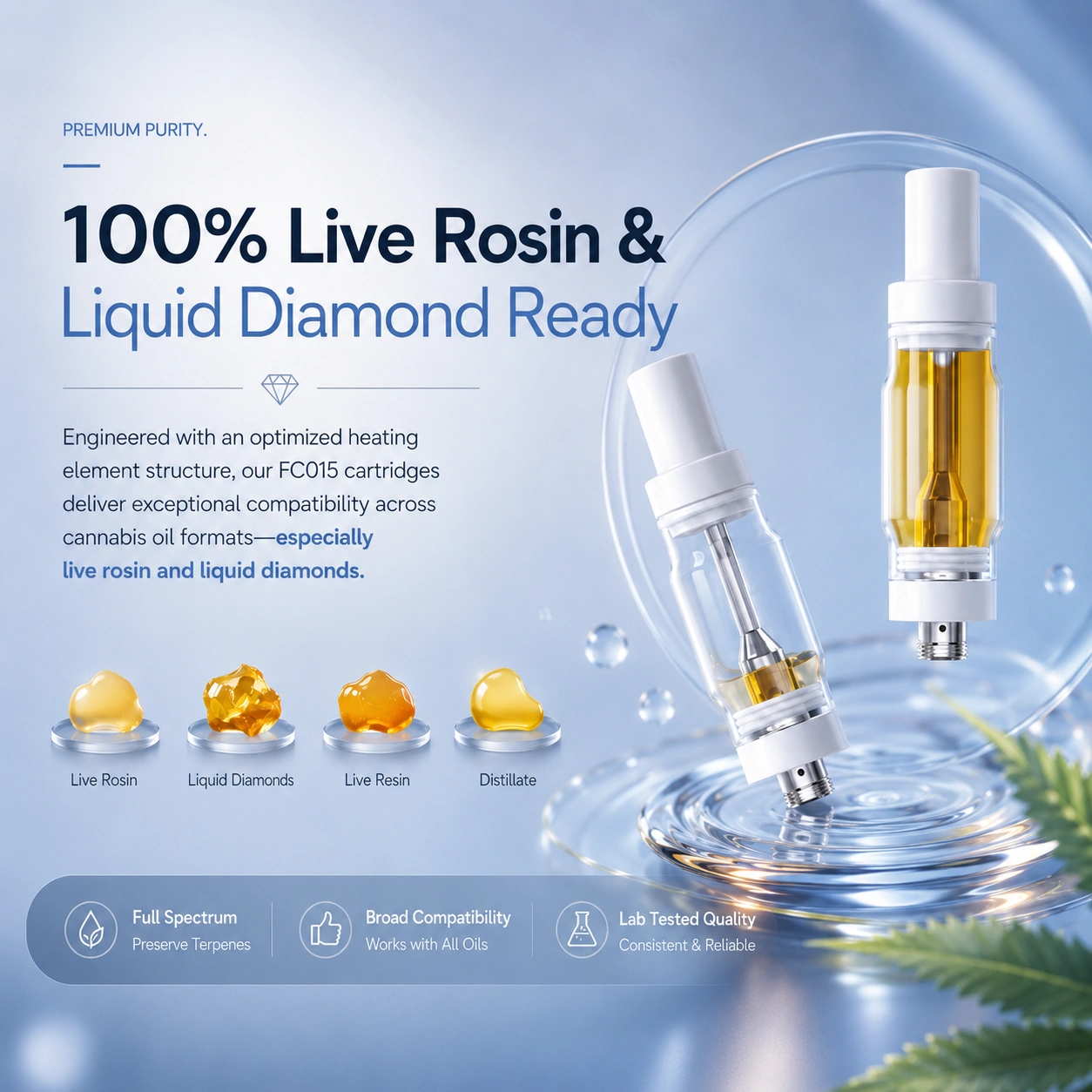 Live Rosin Ready cannabis vape hardware design concept