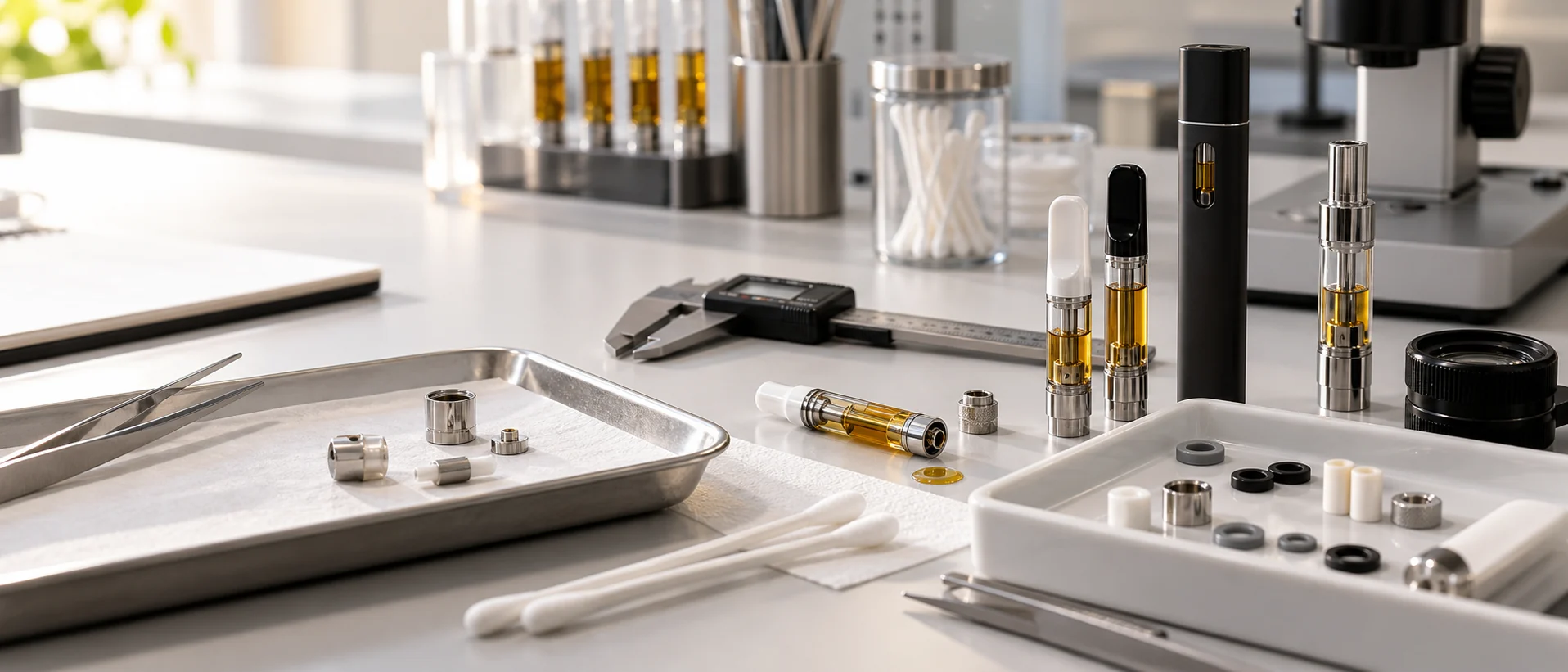 Banco técnico de CLEARVAPE para rendimiento y diagnóstico