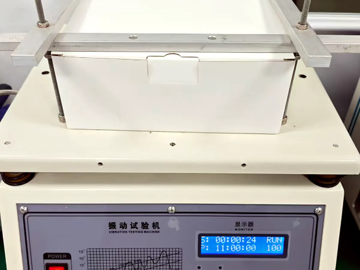 Transport vibration platform for vape hardware validation